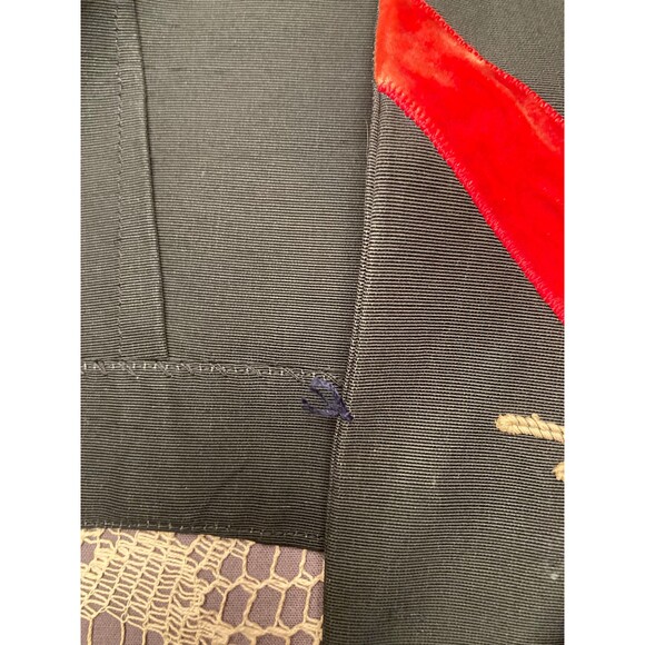 40s Bolero Jacket Vintage 1940s Black Faille Cropped Evening Fancy Size Small - Picture 8 of 10